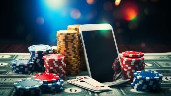 Meja Caribbean Stud Poker langsung dengan dealer di studio bandar togel303